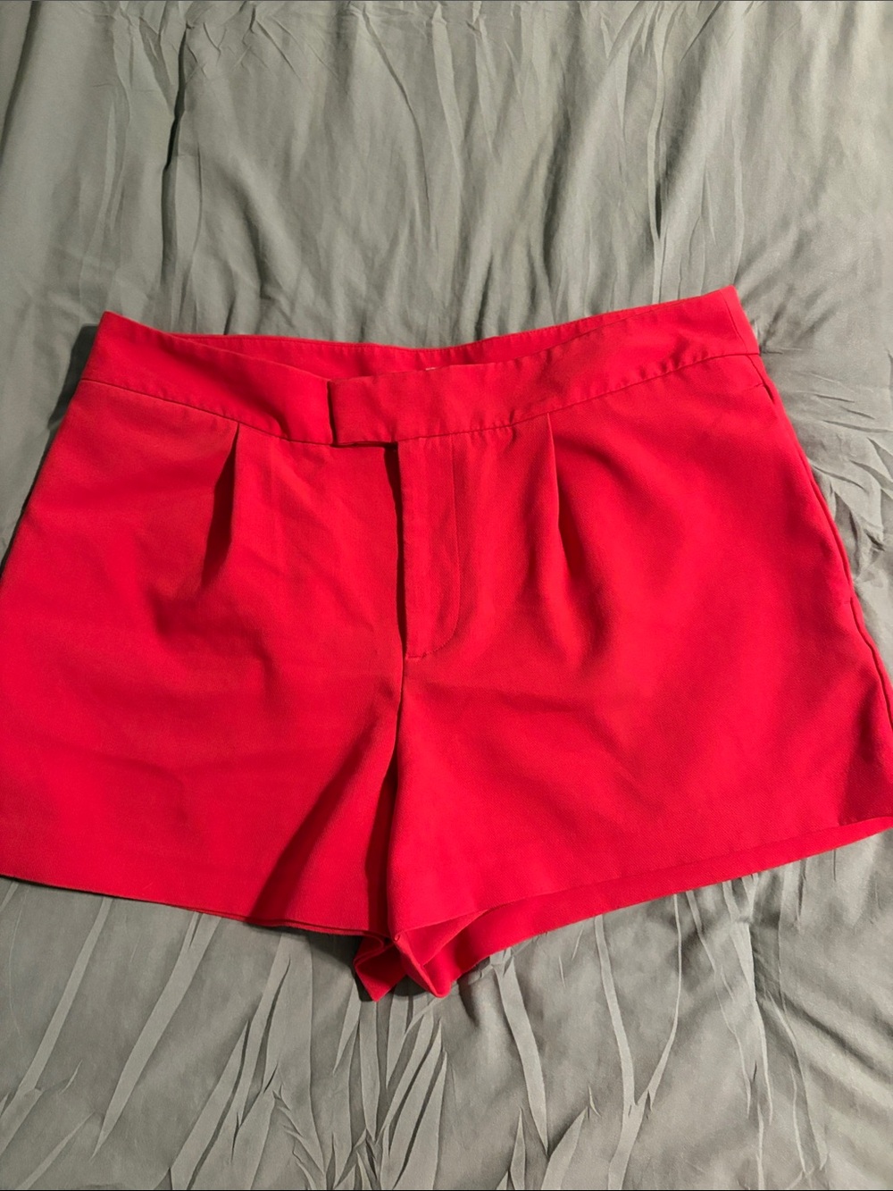 a new day Bright Red High-Waist Tailored Shorts